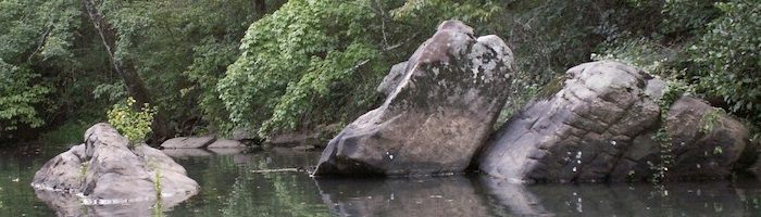Rocks in Big Canoe Creek